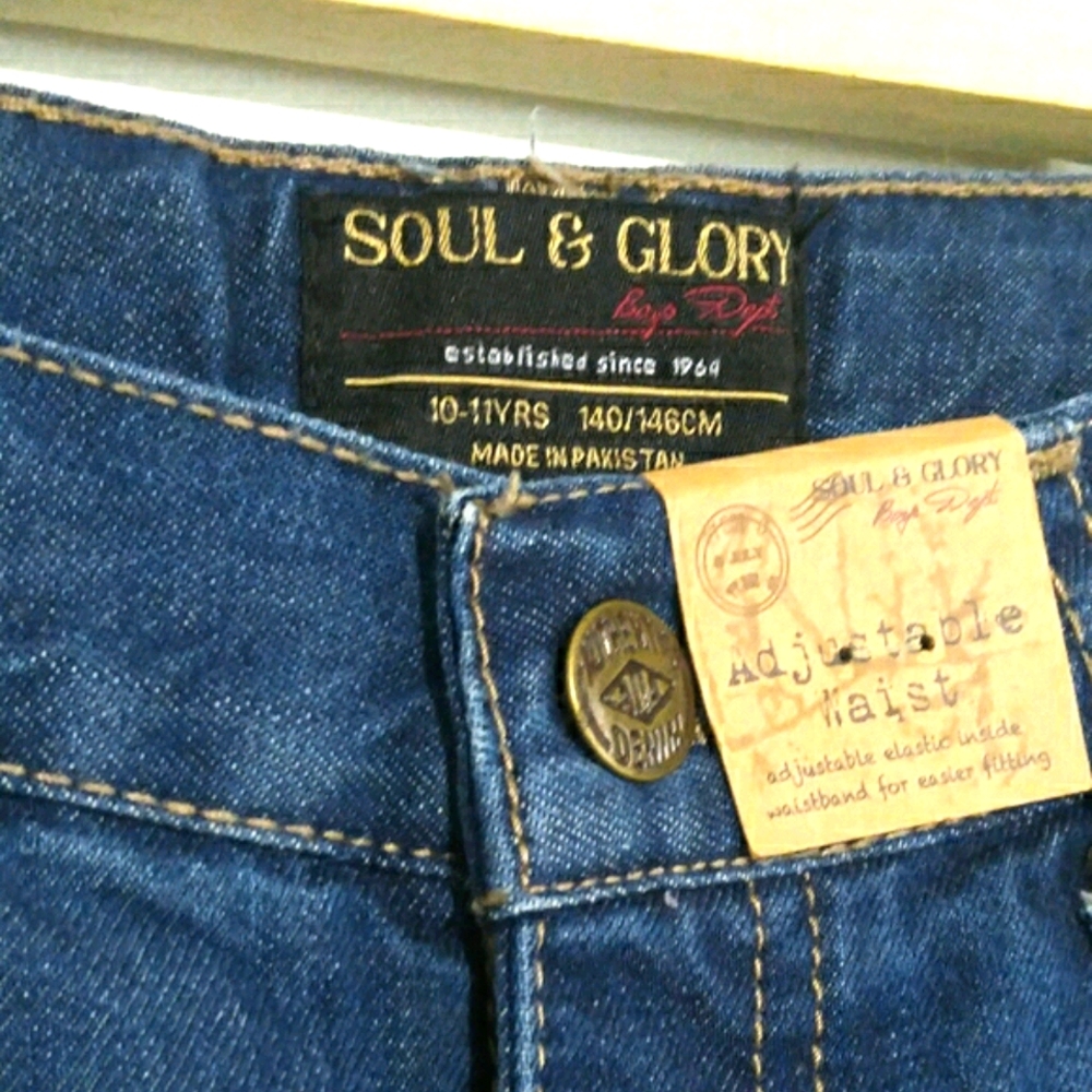 ⭐NWT⭐Soul & Glory Boy's Medium Wash Jeans - Picture 2 of 6